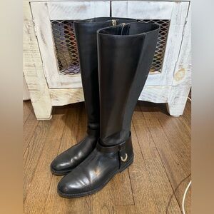 Cole Haan Black Leather Boots